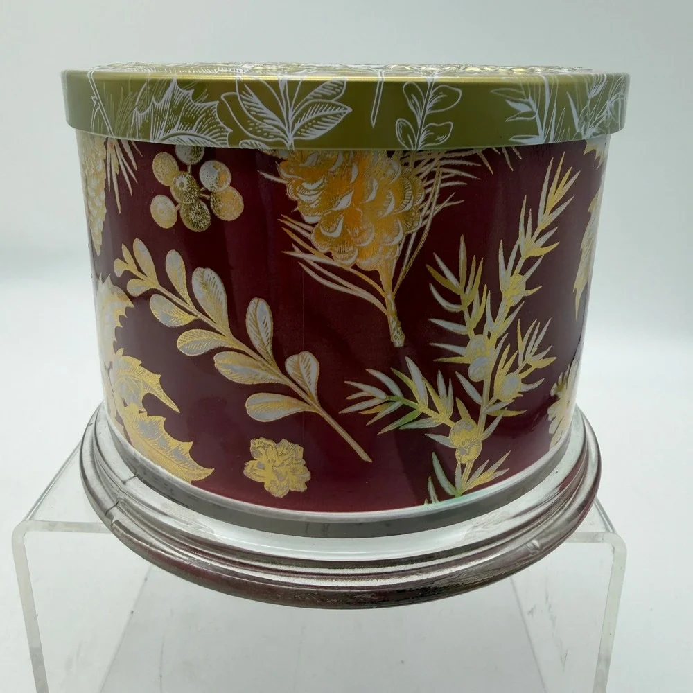 HomeWorx Harry Slatkin Bordeaux Fig & Wild Raspberry 3-Wick Scented Candle 14oz